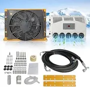 12V Tractor Air Conditioner,12 Volt DC Inverter Air Conditioner, 750W, Quiet Fast Cooling Robust for Semi Truck,Van, Excavator, Agricultural/Engineering Vehicles, Trailer 12V