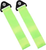 ASAKKURA 2pcs Decorative Tow Hook Straps Easy to Install Towing Straps for Car Modification Compatibility Exterior Accessories Fluorescent