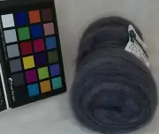 Violet Teal Variegated romney wool roving for spinning felting weaving fiber art