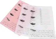 Eyelash Extension Pallet Tray, 2 in 1 Acrylic Eyelash Grafting Pallet 12 Types Curvature Display Eyelash Extensions Tray with Scale for Beauty Salon