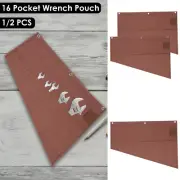 Wrench Organizer 16 Pockets Canvas Roll Up Pouch Tool Bag Spanner Storage Bag]