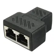 5PCS RJ45 1 To 2 Splitter Connector LAN Ethernet Network RJ45 Splitter Extender Plug Adapter Network Connector Converter