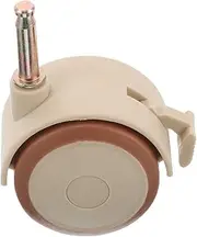 MOBUTOFU Crib Casters Caster Wheels Wheel Base Small Wheels for Furniture Swivel Furniture Wheels Crib Caster Replacement Wheel Casters Heavy Duty Cart Wheels Mini Wheels Beige Rubber