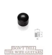 1-EMG Black Satin Metal Dome Knob For 6mm Shaft Potentiometers