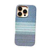 for iPhone 15 Pro 6.1" Case, Natural Silk with Silver Thread All Inclusive