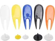 Golf Ball Score Marker Fork Plastic Golf Position Markers Golfer Pitch Repair Divot Tool