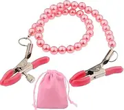 Breast Clip Toy Nipple Clamp Non Piercing Body Chain Pink Nipple Clips Women Body Adjustable Chain Clamp Nipple For Pleasure Sex Ladies Clips