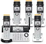 Cordless Phone System with Bluetooth, 5 Handsets & Call Blocking - 2300 ft Range