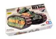 Tamiya Military Model 1/35 French Battle Tank B1 bis with Single Motor 30058