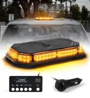 42 LED Hazard Warning Flashing Rooftop Beacon Strobe Light Bar w/ Controller