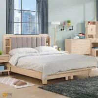 在飛比找momo購物網優惠-【WAKUHOME 瓦酷家具】Yuri簡約木紋5尺床頭片+高