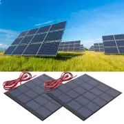 2pcs Solar Panel Cell Power Module Polycrystalline Silicon Solar Panel.