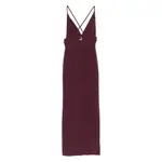 [Solace London] Solace London Cross-back Maxi Dress 12 UK RED