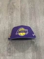 LOS ANGELES LAKERS NEW ERA ICY SIDE PATCH PURPLE BLUE SIZE 7 7/8 NEW WITH TAGS