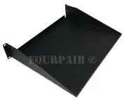 2 Space Cantilever Keyboard Server Monitor Rack Mount Shelf - 19" 2U 15" Deep