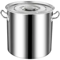 在飛比找樂天市場購物網優惠-湯桶 加厚導磁復底304不鏽鋼湯鍋帶蓋電磁爐湯桶鹵肉廚房商用