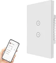 Smart Wall Light Switch Smart Phone Remotely Control, Compatible with iOS and Android,Voice Control with Alexa Echo and Google Assistant, SAA Approved ，Family Sharing ，Easy to Install
