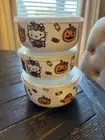 Hello Kitty Ceramic Halloween Tupperware Set