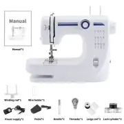 Mini Electric Sewing Machine 12 Stitches Double Thread Home AU Plug