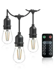 Newhouse Lighting Outdoor/Indoor 48 ft. Plug-In S14 Bulb LED String Light
