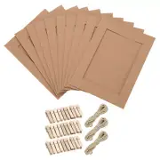 30PCS 7 x 5 Inch Paper Photo Frames, Brown