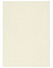 [Miss Amara] Kiana Modern Washable Rug in Cream