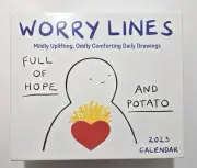 Worry Lines Mildy Uplifting Daily Drawings 2025 Day To Day Calendar