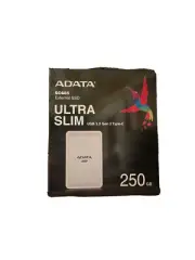 Adata Ultra Slim SC685 Series 250GB SSD External Solid State Drive White
