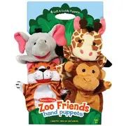 Melissa and Doug Hand Puppets Zoo Animals 4 Pack