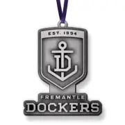 Fremantle Dockers AFL Metal Christmas Tree Ornament Decoration