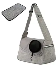 Vgvgaj Small Dog Carrier Sling | Pet Sling Carrier Cat Carriers | Adjustable Dog Carrier, Breathable Puppy Carrier, Dog Carry Bag with Storage Pocket for Cats Small Dogs