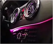 12 Color Illuminated Front Air Vent Compatible with Mercedes Benz GLK Class W204 2013 2014 2015 Models