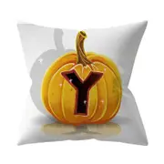 3 Pcs Halloween Series Letter Printing Throw Pillow Cover for Home Living Room Sofa Decor Y_45*45cm