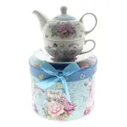 Elegant Kitchen Teapot Rose Floral Tea for One Giftboxed