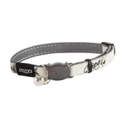 Rogz Glowcat Safeloc Cat Collar - Small (11mm) / Black