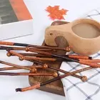 Natural Wood Stirrer Plant-based Paint Mixing Stick Reusable Wooden Coffee