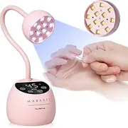 Makartt Intellisense UV Nail Lamp Mini Cordless LED Nail Light for Nail Polish, Cylindrical Lithium-ion Rechargeable Cell lMR18650-1500mAh