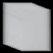 12 Pcs Plastic Folders for Documents Clear File Folders Transparent Folder Sleeves A4 Size Letter Paper Plastic Sleeves Project Folders for Office Work Report Presentation File