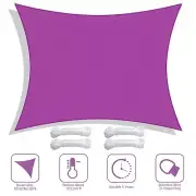 23x20FT 97% UV Block Rectangle Sun Shade Sail Canopy Outdoor Pool Fuchsia