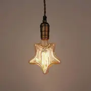 Edison Lamp Retro Incandescent E27 In Star Shape (2700k Warm White) Hy