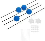 KOMBIUDA 2 Sets Giant Helicopter Model Training Frame for Beginners Remote Control Helicopter Parts Kit Gear Blades and