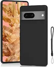 T Tersely Soft Silicone Case Cover for Google Pixel 8 (6.2-inch 2023), Full Protection Shockproof & Scratch Soft Skin Case Cover for Wireless Charger for Pixel 8 - Black
