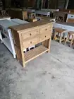 Natural timber Hall table console sideboard and timber hardwood with drawers