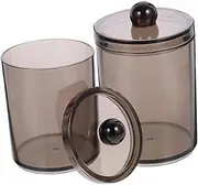 Mikinona Cotton Swab Organizers Dispensers Cotton Pad Holder Storage Jars for Bathroom