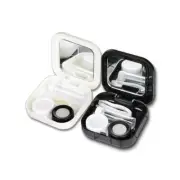 2PCS Portable Cute Pocket Mini Contact Lens Case Travel Kit Mirror ContainerB...