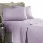 1200 Thread Count 100% Egyptian Cotton Bed Sheet Set 1200 TC FULL Lavender Solid