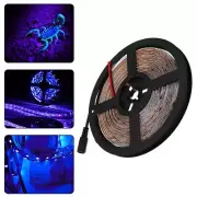 5M Waterproof LED Light Strip Flexible 300LEDs Purple Back Light UV Ultraviolet