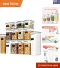 Airtight BPA-Free Food Storage Container Sets - Stackable Pantry Solution