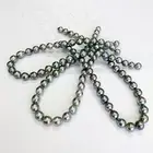 Tahitian Pearl Necklace Strands 10-11mm Circled-Baroque Silver Light Green, Pink