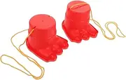 Vaguelly 4 Pcs Big Feet Stilts Boys Sports Toys Balancing Stilts Kids Balance Board Preschool Outdoor Toys Kids Bucket Kids Stilts Toys Plastic Balancing Stilt Step on Christmas Child Abs